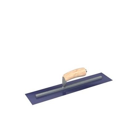 Steel City Trowels By Bon Bon 66-182 Finish Trowel, Square, Blue Steel, 18 X 4, Wood 66-182